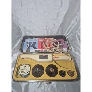 Vintage General Electric Shoe Polisher Kit Deluxe Model 5202 Plastic Case